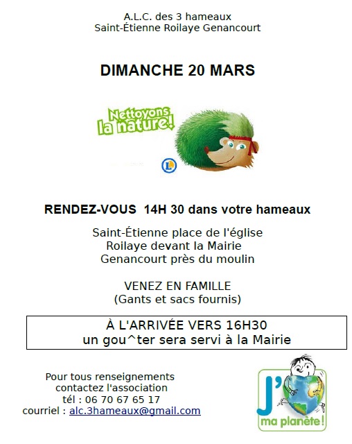 Nettoyons la nature